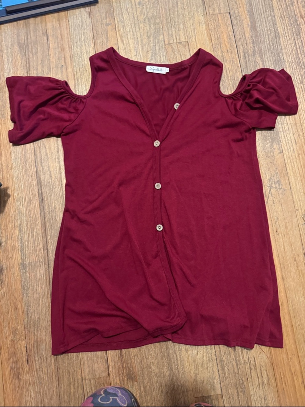 Red fashion shirt